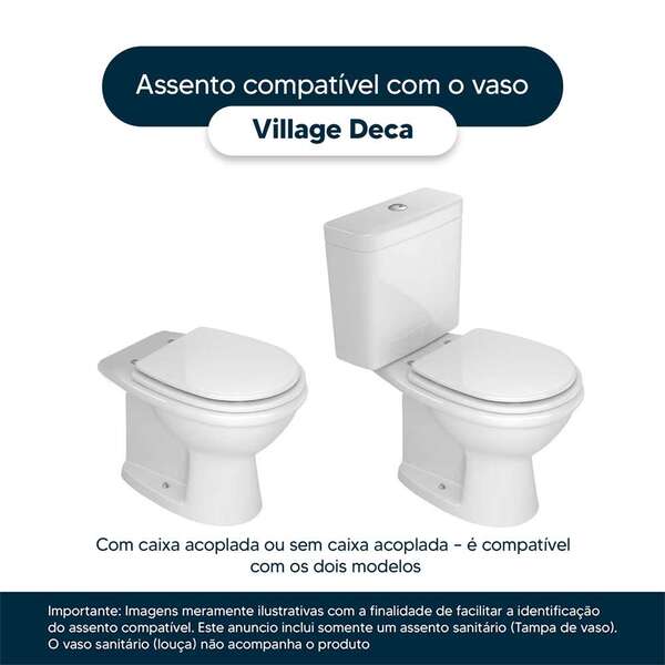 assento_sanitario_village_branco_para_vaso_deca_1541790131_e4cb_600x600.jpg Assento Sanitario Village Branco Para Vaso Deca - Imagem 4