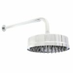 Chuveiro Com Braço Em Inox Cromado E Crivo De Abs