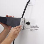Chuveiro Elétrico Híbrido Eletrônico com Visor Digital 127V (110V) 5500w Preto Quadrado Polo Plus Hydra - Imagem 5