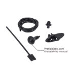 Chuveiro Elétrico Híbrido Eletrônico com Visor Digital 127V (110V) 5500w Preto Quadrado Polo Plus Hydra - Imagem 8