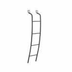 Escada Curva Para Beliche Fácil Subida Altura 142cm Schmitt Preto Fosco